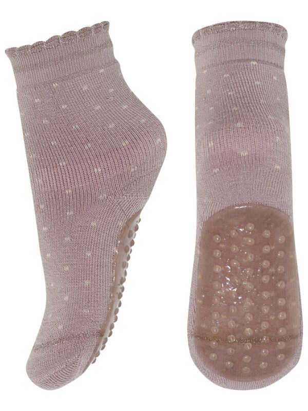 Șosete-papuci lână Glitter Esme Woodrose