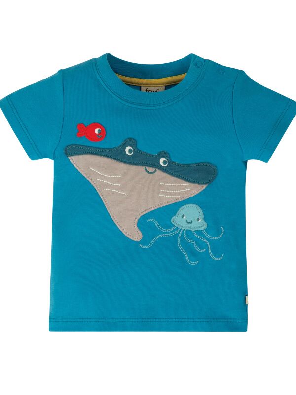 Tricou bebeluşi Little Creature Blue