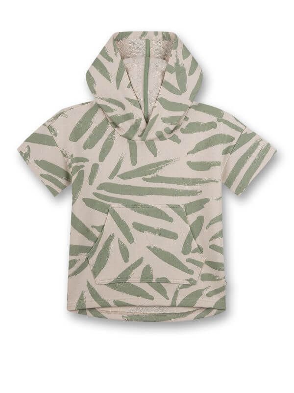 Tricou cu glugă Green, bumbac organic