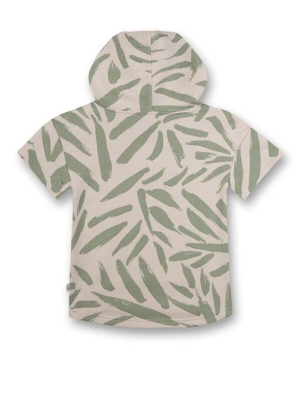 Tricou cu glugă Green, bumbac organic