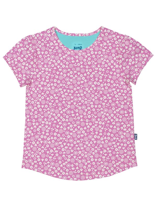 Tricou cu imprimeu floral fete Ditsy