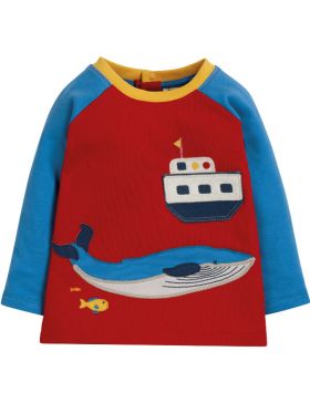 Bluză bebe Henry, imprimeu balenă