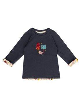 Bluză reversibilă fetiţe Dolores Navy Girls Forest