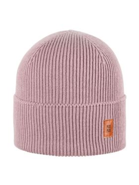 Căciulă din lână, mătase și bumbac Beanie Mauve