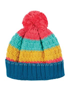 Căciulă tricotată Abisko Bobble Rainbow Stripe