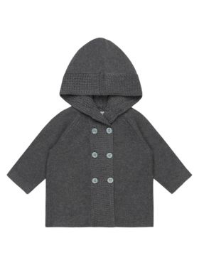 Cardigan tricotat bebeluşi Paul Dark Grey