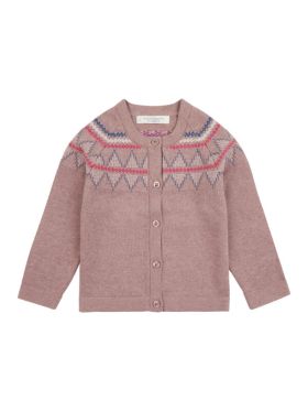 Cardigan tricotat fete Ova bumbac organic