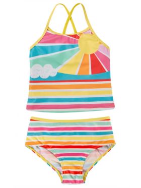 Costum de baie fete Kiri Seaside Stripe Sunshine