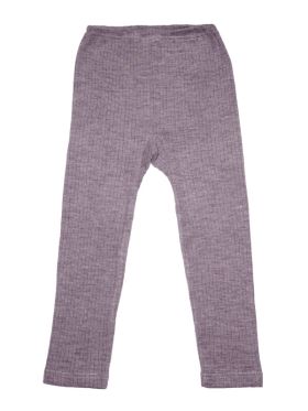 Leggings bumbac organic, lână şi mătase, mov