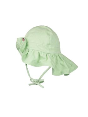 Pălărie ajustabilă din cânepă și bumbac Glamour Light Jade