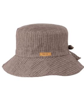 Pălărie din in copii Floppy Brown
