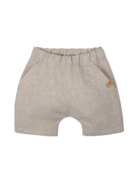 Pantaloni scurți din in fete Natur