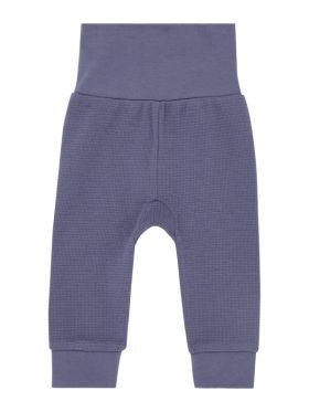 Pantaloni bebe Karli Waffle Blue Grey