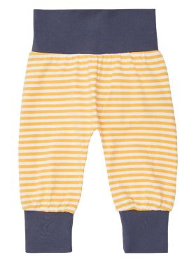 Pantaloni bumbac organic Sjors Yellow Stripes