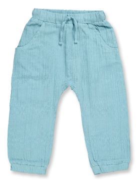 Pantaloni din muselină Loki Dusty Blue