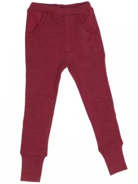 Pantaloni lână baggy Joggers Cerise