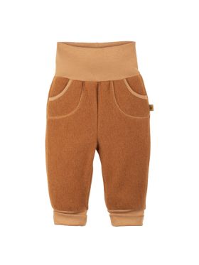 Pantaloni lână fleece Caramel