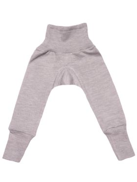 Pantaloni lungi lână şi mătase Grey