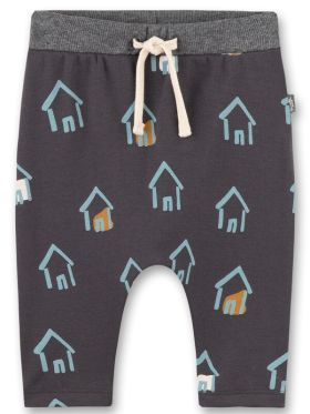 Pantaloni pentru bebe Sanetta Pure, imprimeu căsuţe