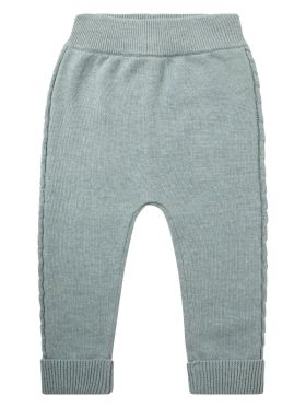 Pantaloni tricotaţi bebe Pablo Light Olive