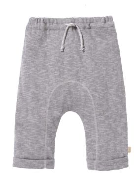 Pantaloni tricotați din bumbac și in Grey