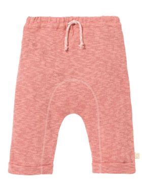 Pantaloni tricotați din bumbac și in Pink