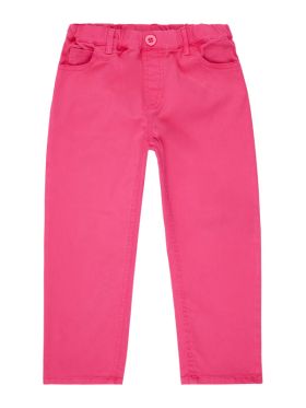 Pantaloni twill fete Dea Pink