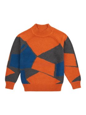 Pulover tricotat băieţi Kuruk Rusty Orange