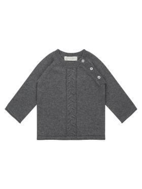 Pulover tricotat bebe Dark Grey