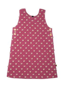 Rochie Sarafan din lână fiartă Dusty Pink