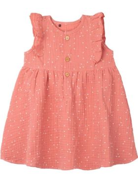 Rochiță muselină bumbac Rose White