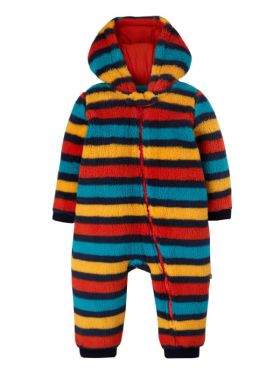 Salopetă fleece Ted Rainbow Stripe