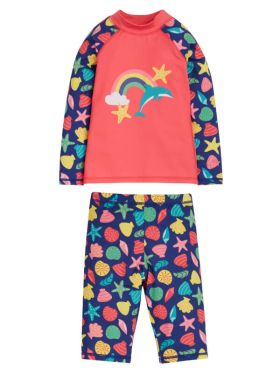 Set bluză şi pantaloni plajă Seashells Dolphin