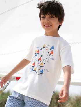 Tricou băieţi Sailing Race