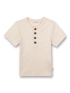 Tricou bej pentru băieţi Sanetta Pure, bumbac organic