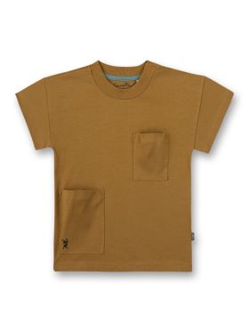 Tricou cu buzunare băieţi Mustard