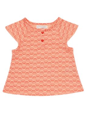 Tricou cu mânecă scurtă Lulu, roz somon