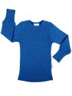 Bluză din lână rib Classic Blue