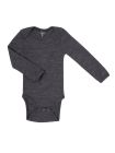 Body lână merino Dark Grey