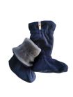 Botoşei Winter babywearing lână merinos Blue Mist