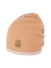 Căciulă fleece din lână merinos Dusty Apricot