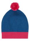 Căciulă tricotată copii Rudolfo Saphire Blue Pink