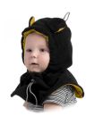 Cagulă din fleece pentru bebe Black Yellow