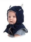 Cagulă din fleece pentru bebe Navy Grey