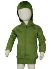 Cardigan lână cu fermoar Forest Green