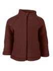 Jachetă cu mănuşi lână fleece Madder Brown 