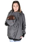 Jachetă sarcină/babywearing 5 în 1 Softshell Graphite