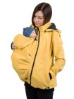 Jachetă sarcină/babywearing 5 în 1 Softshell Mustard