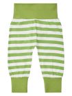 Pantaloni bumbac organic bebe Sjors Green Stripes