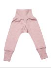 Pantaloni lungi lână şi mătase Rose Melange